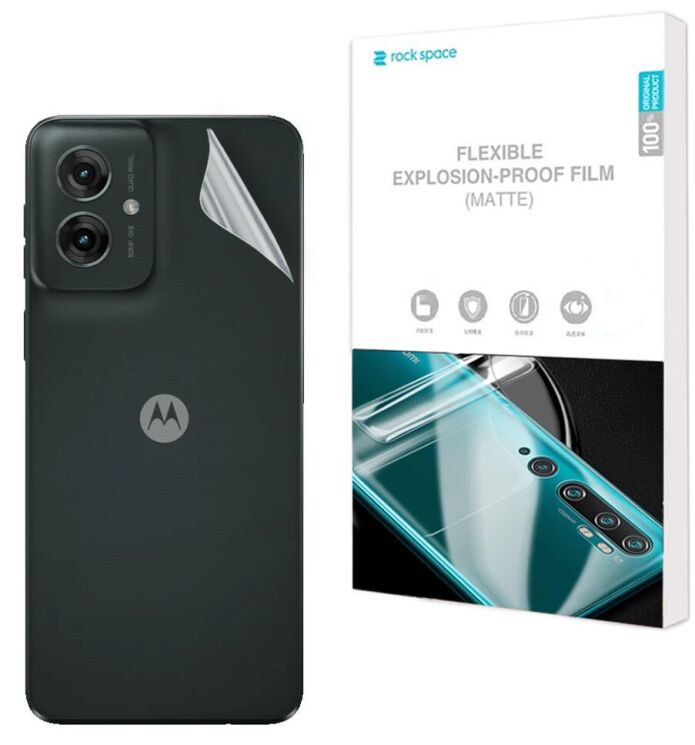 Антиблікова плівка на задню панель RockSpace Matte для Motorola Moto G55: фото 1 з 9
