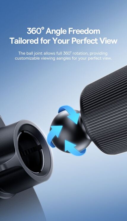 Автомобильный держатель Baseus Metal Age Go Gravity Car Mount (C4047870) - Grey: фото 13 из 24