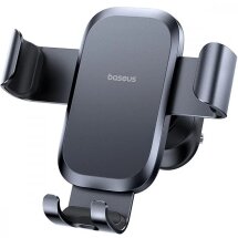 Автомобильный держатель Baseus Metal Age Go Air Outlet Car Mount (C40478701123-00) - Black: фото 1 из 25