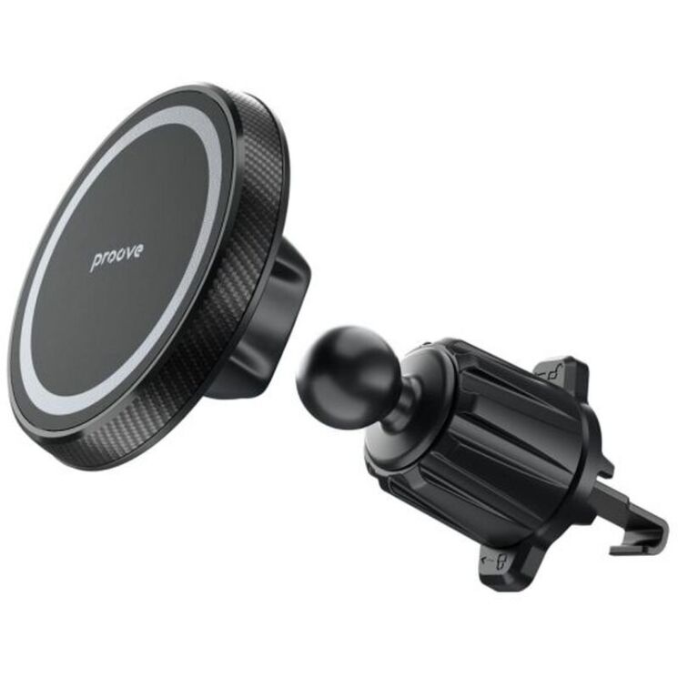Автомобільний тримач Proove Carbon Magnetic Magnetic Ring - Black: фото 2 з 7