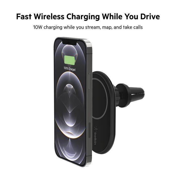 Автомобильный держатель с беспроводной зарядкой Belkin BoostCharge (10W) WIC004BTBK-NC - Black: фото 11 из 11