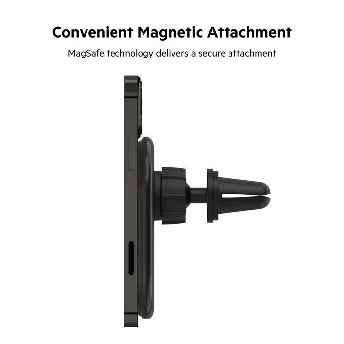Автомобильный держатель с беспроводной зарядкой Belkin BoostCharge (10W) WIC004BTBK-NC - Black: фото 10 из 11
