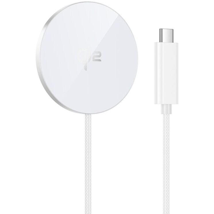 Беспроводное зарядное устройство Hoco CW63 Qi2 Magnetic (15W) - White: фото 1 из 9