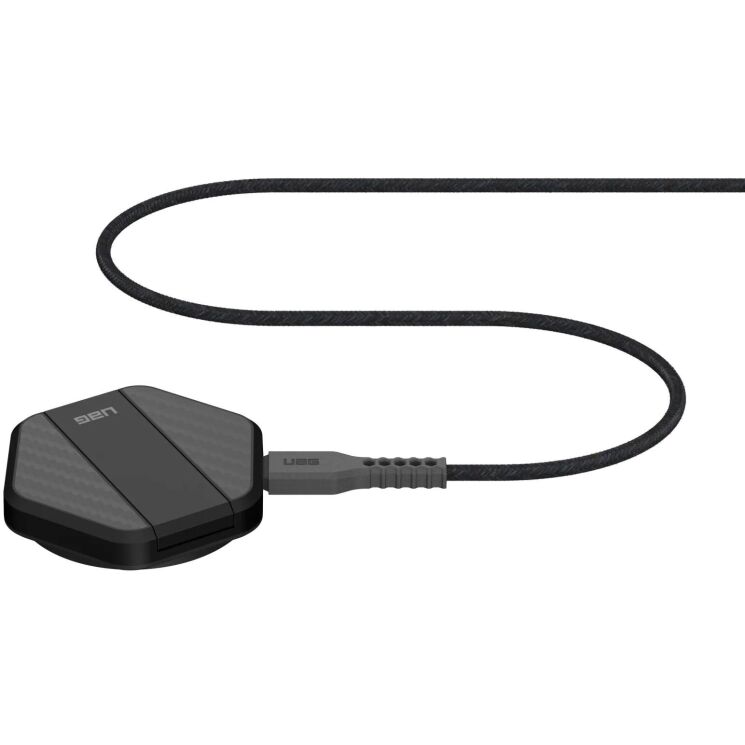 Бездротовий зарядний пристрій URBAN ARMOR GEAR (UAG) Wireless Charging Pad With Stand - Black / Carbon Fiber: фото 2 з 6