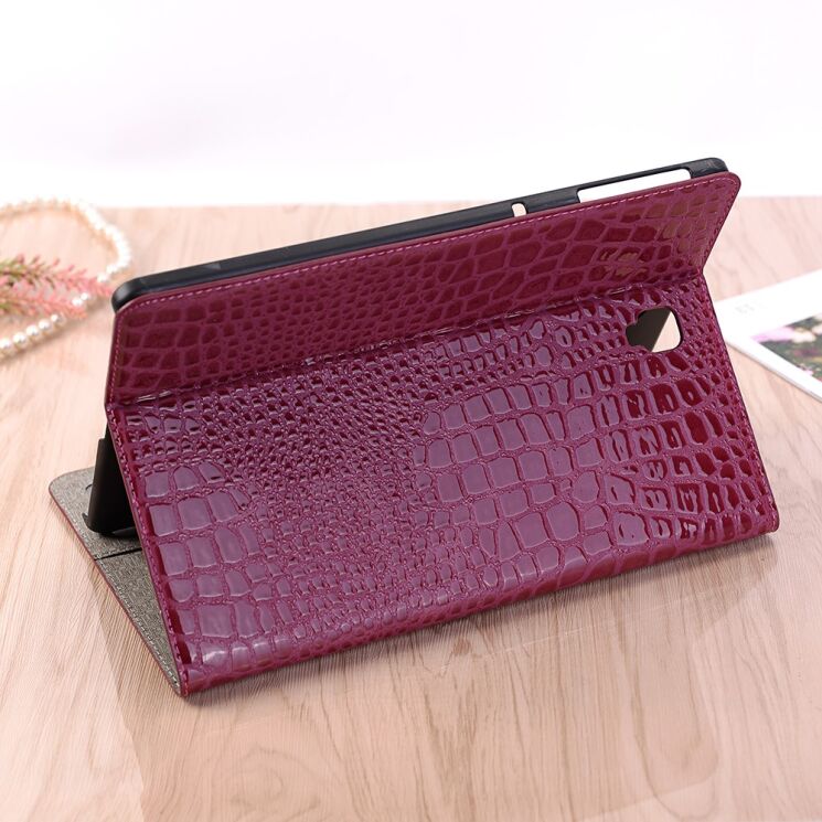 Чехол Deexe Crocodile Style для Samsung Galaxy Tab S4 10.5 (T830/835) - Wine Red: фото 7 из 9