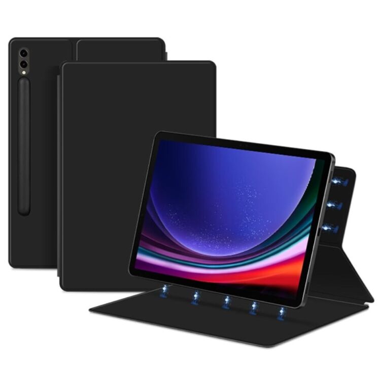 Чохол Deexe Magnetic Case для Samsung Galaxy Tab S9 Plus (X810/816) - Black: фото 2 з 6
