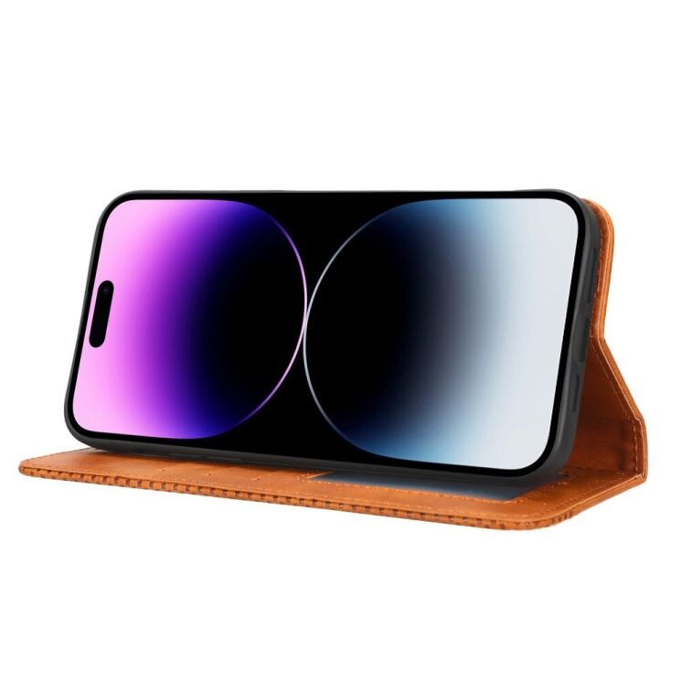 Чохол Deexe Retro Style для Apple iPhone 14 Pro Max - Brown: фото 5 з 11