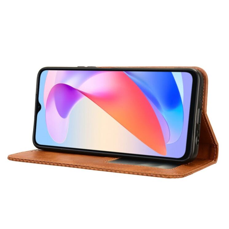 Чехол Deexe Retro Style для Honor X6a - Brown: фото 3 из 7