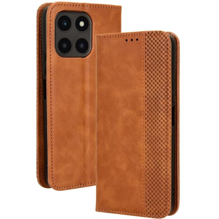 Чехол Deexe Retro Style для Honor X6a - Brown: фото 1 из 7