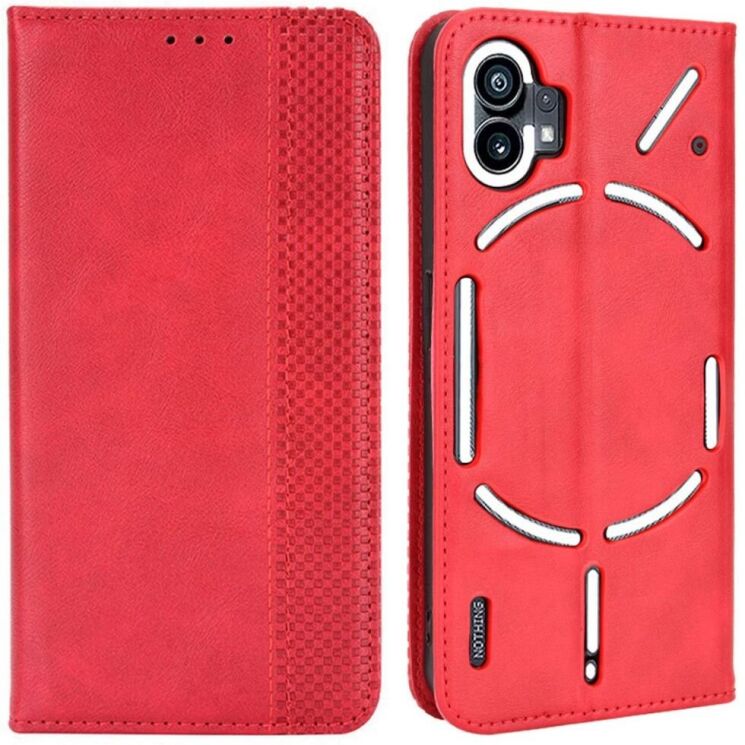 Чохол Deexe Retro Style для Nothing Phone (1) - Red: фото 1 з 8