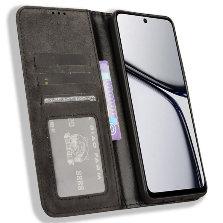 Чохол Deexe Retro Style для Realme C65 - Black: фото 2 з 7