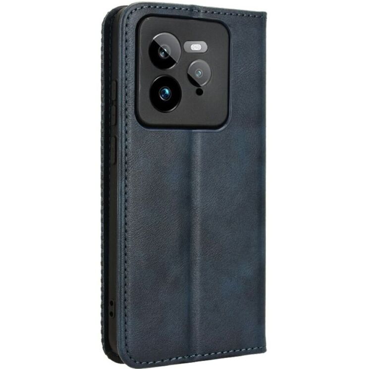 Чехол Deexe Retro Style для Realme GT 7 Pro - Blue: фото 6 из 7
