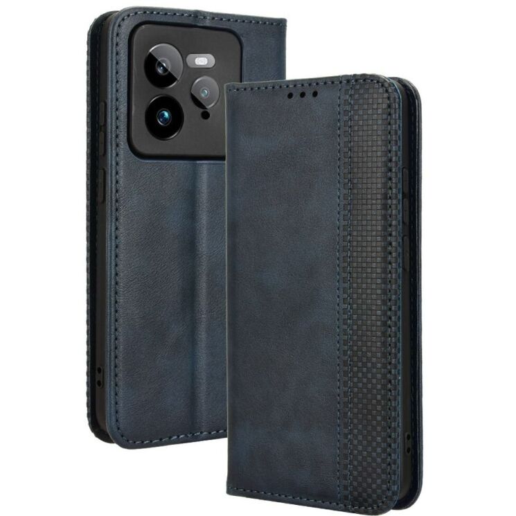 Чехол Deexe Retro Style для Realme GT 7 Pro - Blue: фото 1 из 7