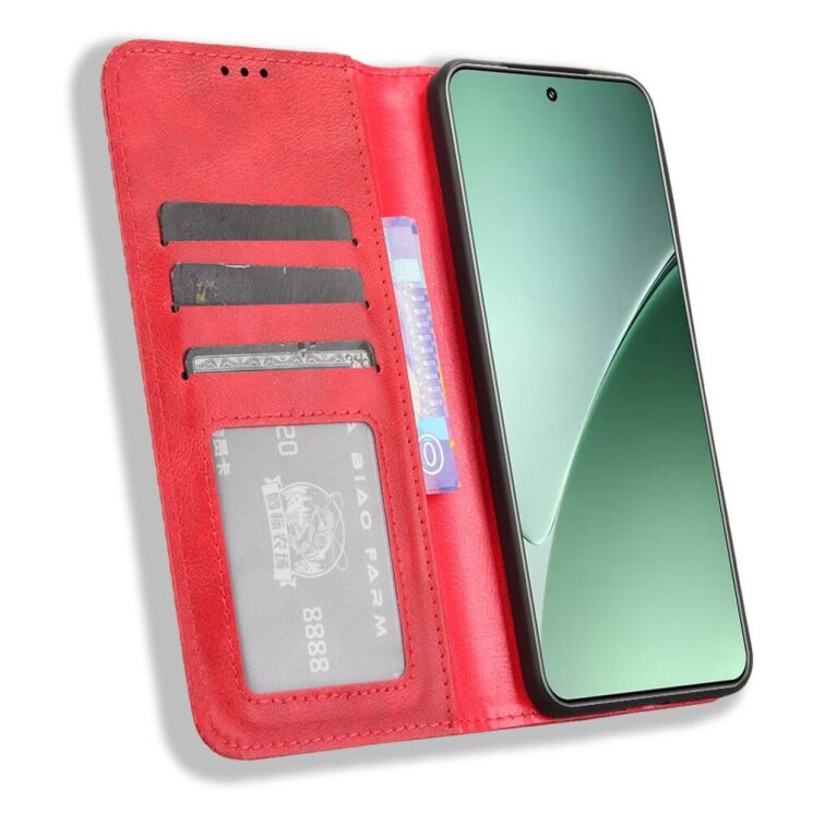 Чехол Deexe Retro Style для Xiaomi 15 Pro - Red: фото 3 из 7