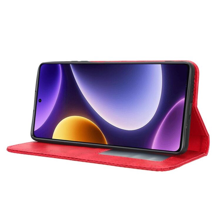 Чохол Deexe Retro Style для Xiaomi Poco F5 / Redmi Note 12 Turbo - Red: фото 2 з 8