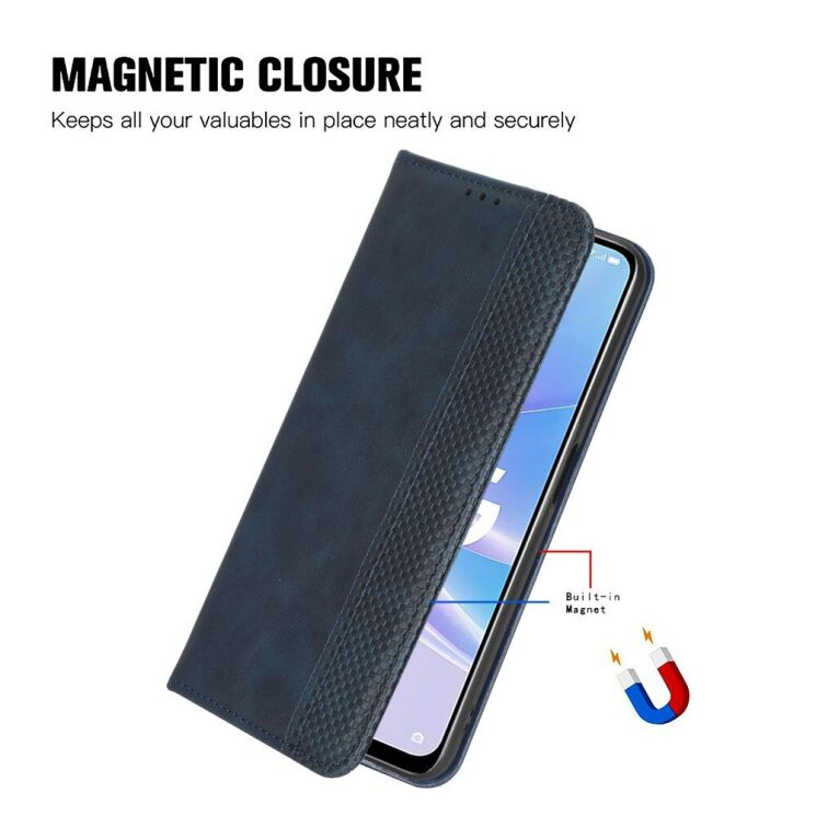 Чохол Deexe Retro Style для Xiaomi Poco X7 Pro - Blue: фото 10 з 15