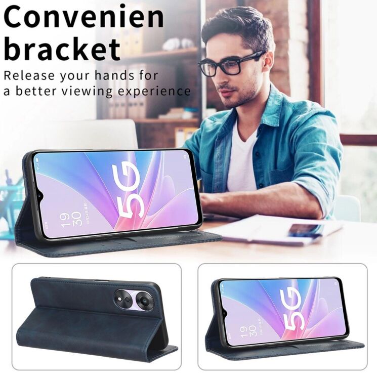 Чохол Deexe Retro Style для Xiaomi Poco X7 Pro - Blue: фото 14 з 15