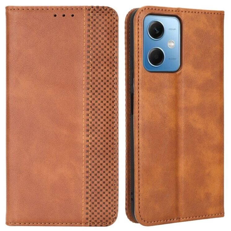 Чехол Deexe Retro Style для Xiaomi Redmi Note 12 5G / Poco X5 - Brown: фото 1 из 7