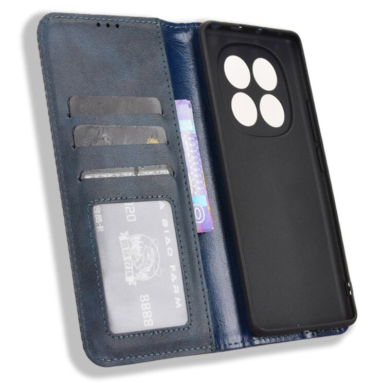 Чехол Deexe Retro Style для Xiaomi Redmi Note 14 Pro - Blue: фото 4 из 7