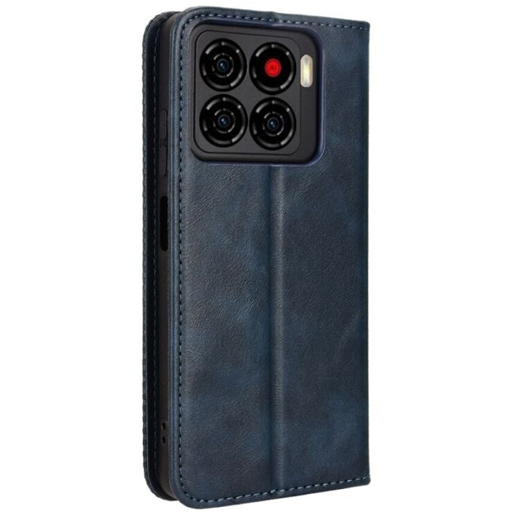 Чехол-книжка Deexe Retro Style для ZTE Blade A56 - Blue: фото 8 из 18