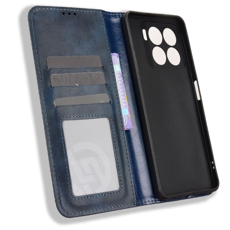 Чехол-книжка Deexe Retro Style для ZTE Blade A56 - Blue: фото 5 из 18