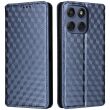 Чехол Deexe Rhombus Book для Motorola Edge 60 / Edge 60 Fusion - Blue (379608L)