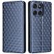 Чехол Deexe Rhombus Book для Motorola Edge 60 / Edge 60 Fusion - Blue (379608L). Фото 1 из 10