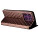 Чохол Deexe Rhombus Book для Motorola Edge 60 Pro - Brown (381705Z). Фото 5 з 9