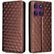 Чохол Deexe Rhombus Book для Motorola Edge 60 Pro - Brown (381705Z). Фото 1 з 9