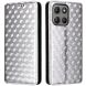 Чехол Deexe Rhombus Book для Motorola Moto G15 / G15 Power - Silver (372611S). Фото 1 из 10