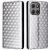 Чехол Deexe Rhombus Book для Motorola Moto G15 / G15 Power - Silver: фото 1 из 10