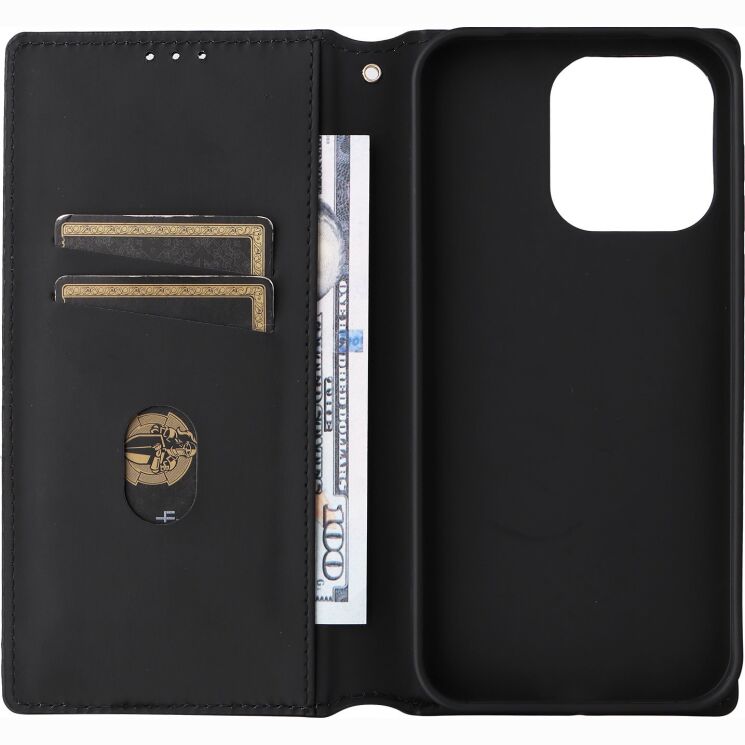 Чохол Deexe Rhombus Book для OnePlus Nord 6 - Black: фото 5 з 10