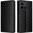 Чехол Deexe Rhombus Book для OnePlus Nord 6 - Black (411901B)