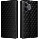 Чохол Deexe Rhombus Book для Xiaomi Poco X8 Pro Max - Black (408901B). Фото 1 з 9