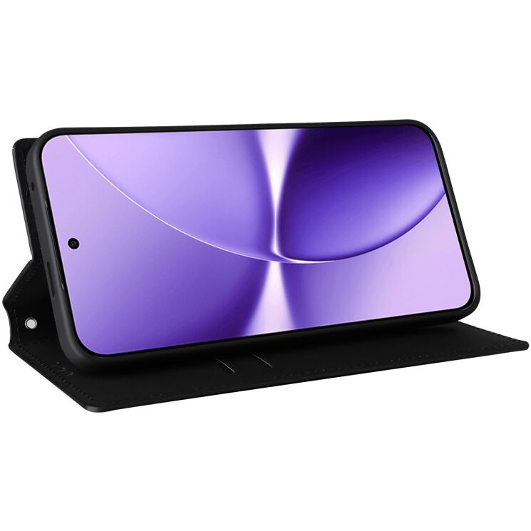 Чохол Deexe Rhombus Book для Xiaomi Poco X8 Pro Max - Black: фото 4 з 9