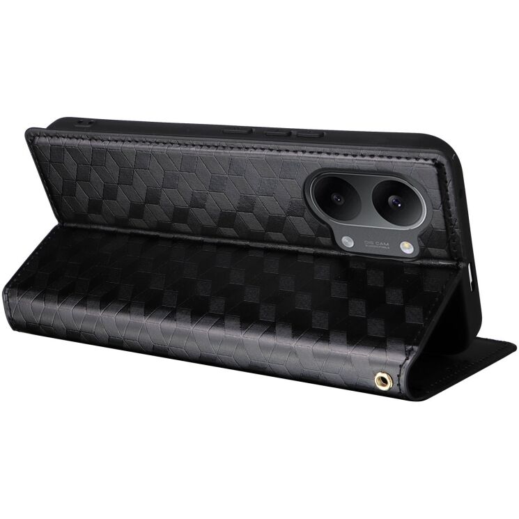 Чохол Deexe Rhombus Book для Xiaomi Poco X8 Pro Max - Black: фото 5 з 9