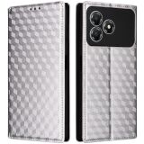 Чохол Deexe Rhombus Book для ZTE Blade A36 - Silver: фото 1 з 7