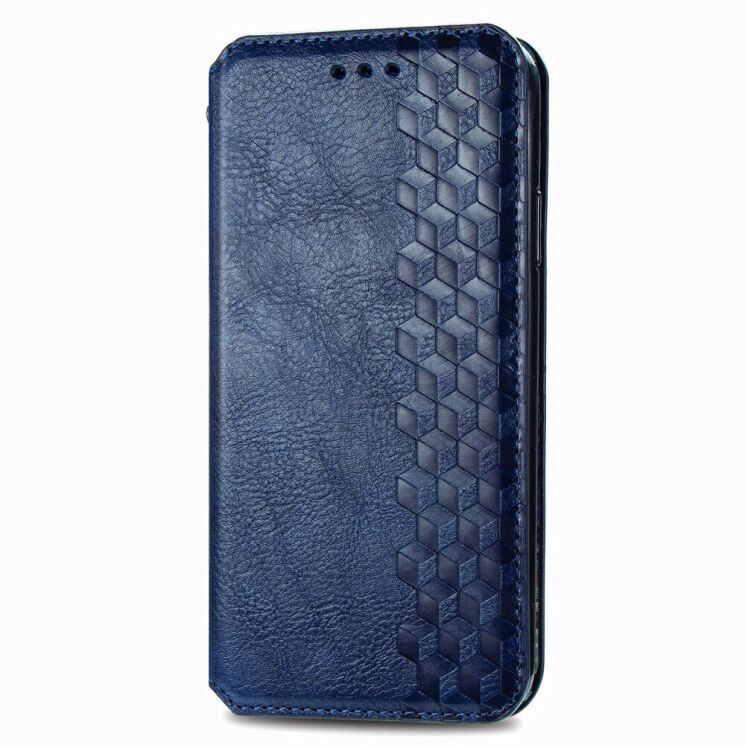 Чехол Deexe Rhombus Wallet для Motorola Moto G9 Power - Blue: фото 3 из 21