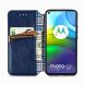 Чехол Deexe Rhombus Wallet для Motorola Moto G9 Power - Blue (252419L). Фото 5 из 21