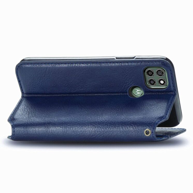 Чехол Deexe Rhombus Wallet для Motorola Moto G9 Power - Blue: фото 6 из 21