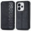 Чехол Deexe Rhombus Wallet для OPPO Reno 15 Pro - Black (405639B)