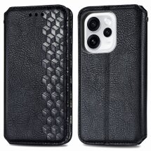 Чехол Deexe Rhombus Wallet для OPPO Reno 15 Pro - Black: фото 1 из 8