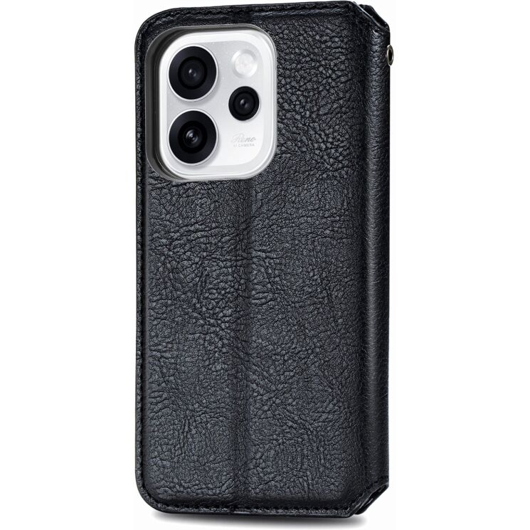 Чехол Deexe Rhombus Wallet для OPPO Reno 15 Pro - Black (405639B) Чехол Deexe Rhombus Wallet для OPPO Reno 15 Pro - Black: фото 5 из 8