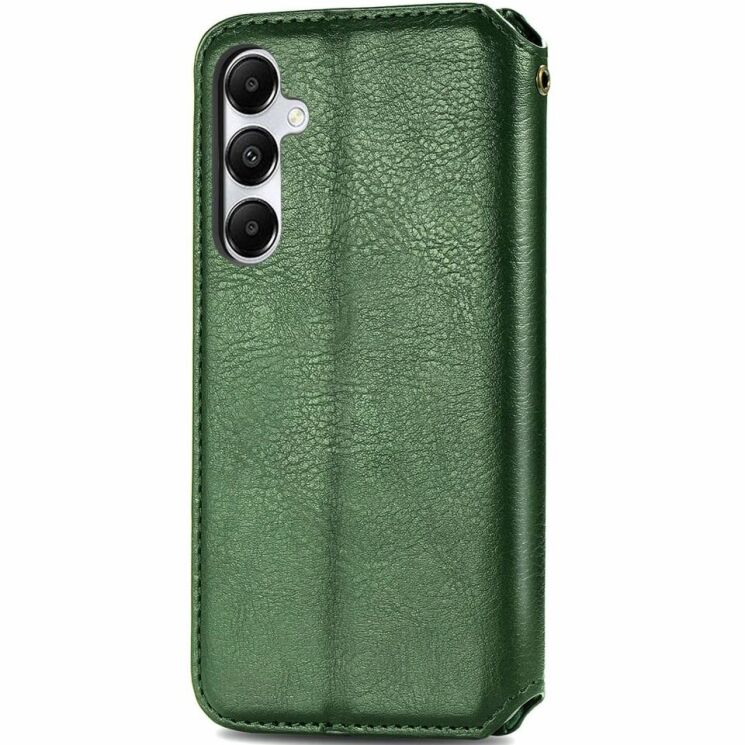 Чехол Deexe Rhombus Wallet для Samsung Galaxy A35 (A356) - Green: фото 5 из 6