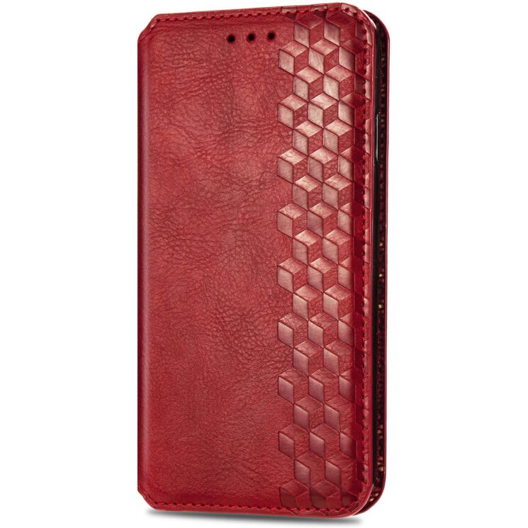 Чехол Deexe Rhombus Wallet для Xiaomi Poco X8 Pro - Red: фото 5 из 10