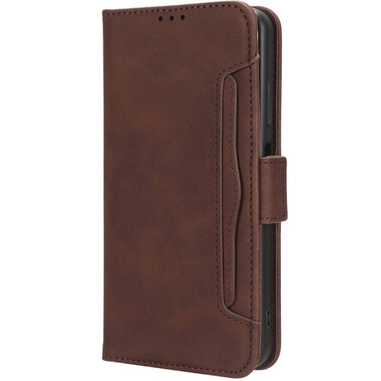 Чохол Deexe Wallet Stand для Motorola Edge 40 Neo - Brown: фото 6 з 7