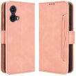 Чехол Deexe Wallet Stand для Motorola Moto G85 - Pink (357010P)