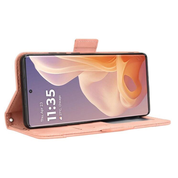 Чехол Deexe Wallet Stand для Motorola Moto G85 - Pink: фото 4 из 7