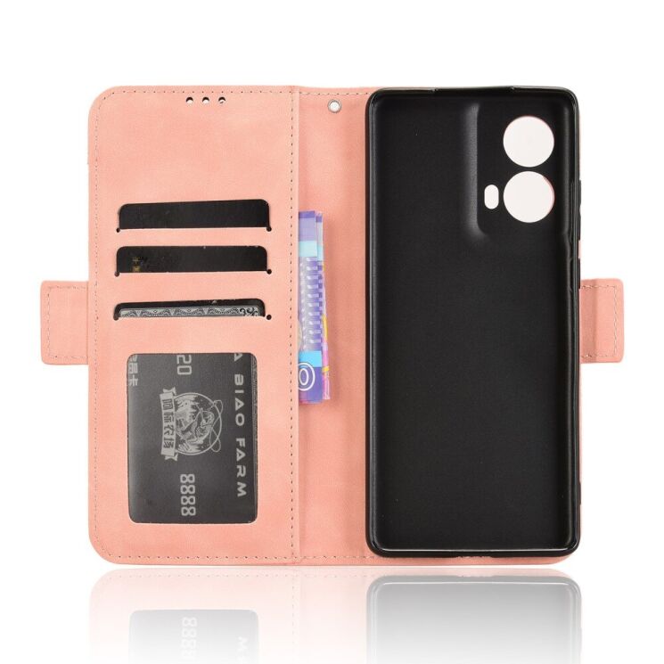 Чехол Deexe Wallet Stand для Motorola Moto G85 - Pink: фото 5 из 7