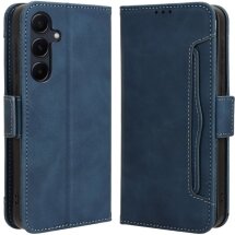 Чехол Deexe Wallet Stand для Samsung Galaxy A35 (A356) - Blue: фото 1 из 7